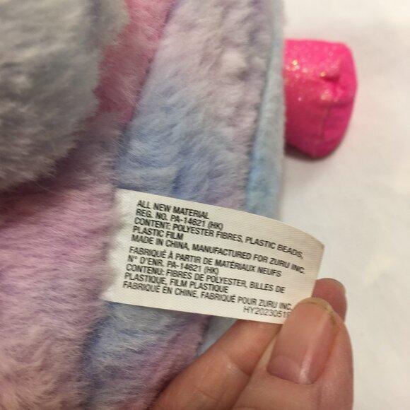 Zuru Rainbocorns Rabbit Unicorn 9” plush stuffed animal w/ sound - Tested 3 aaa - Picture 3 of 6